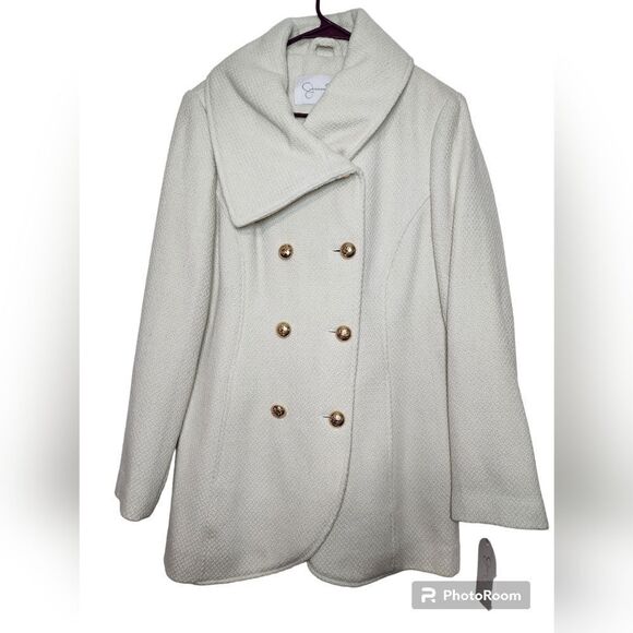 Jessica Simpson Wool Blend Pea Coat size Large - Picture 1 of 7